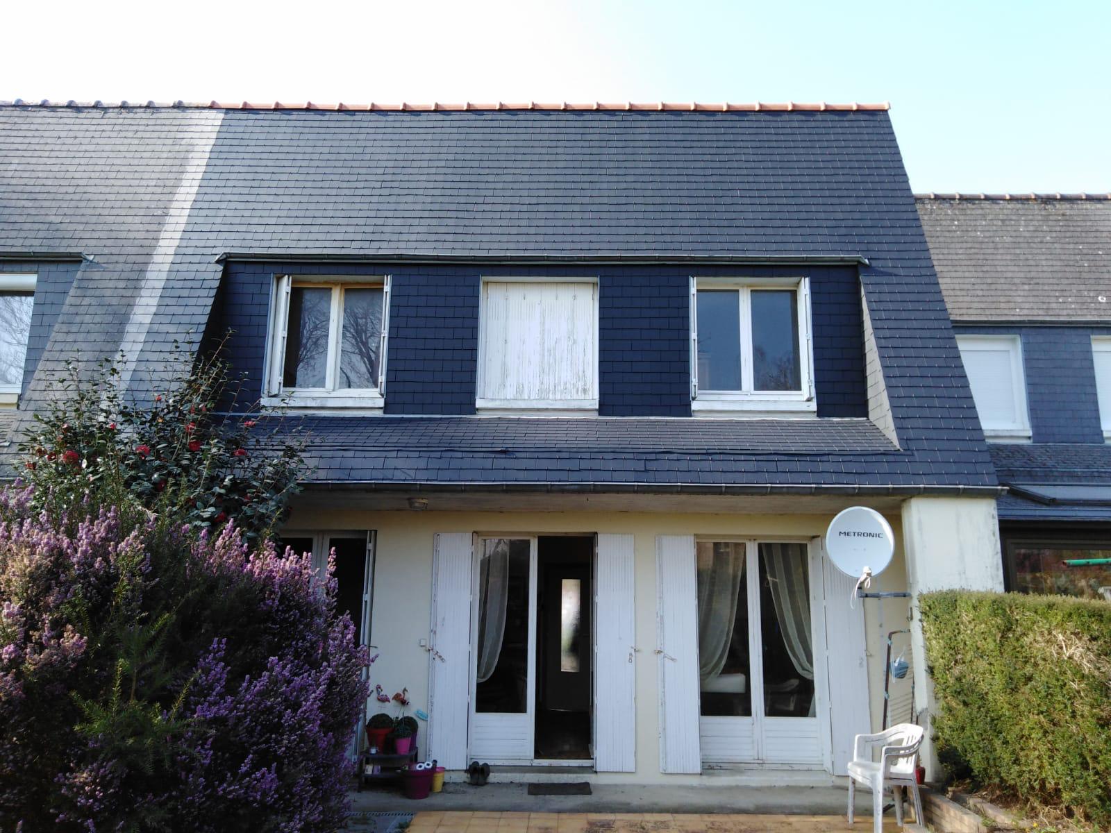 Toiture nettoyée après intervention