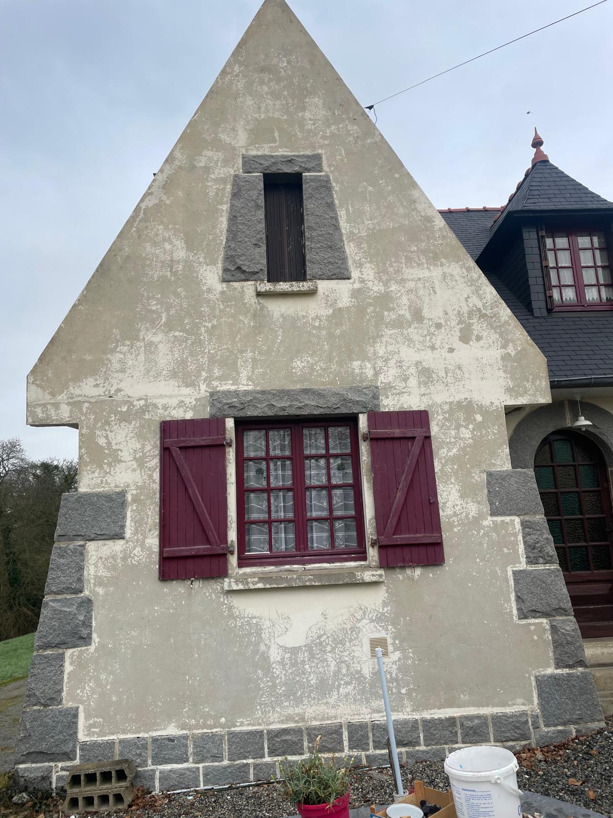 Façade avant ravalement